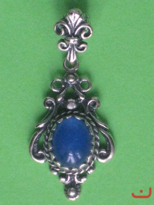 Achat-Blau Anhänger 3024