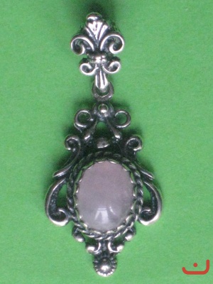 Rosenquarz Anhänger 3025