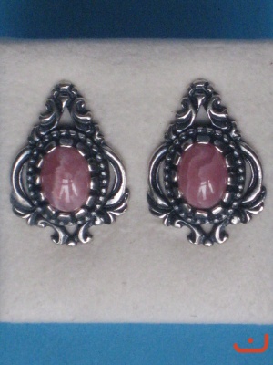 Rhodochrosit Ohrstecker 6029