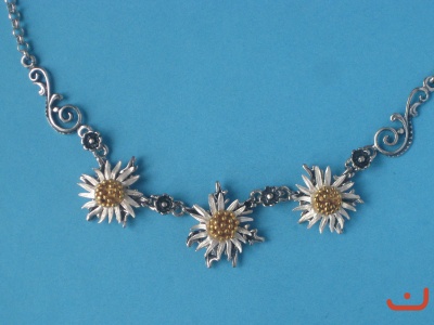 Silberdistel Collier C-2060