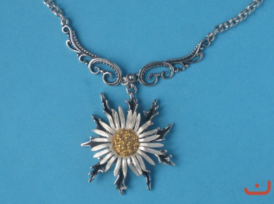 Silberdistel Collier C-2062