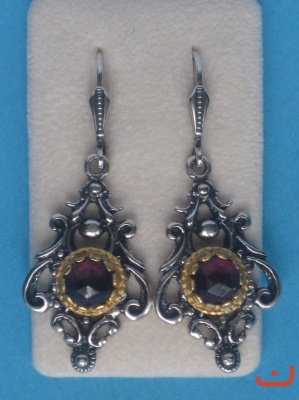 Granat Ohrpendel P-5038