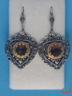 Granat Ohrpendel P-5036