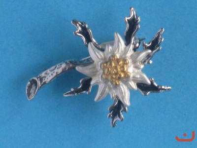 Edelweiß Brosche B-3030