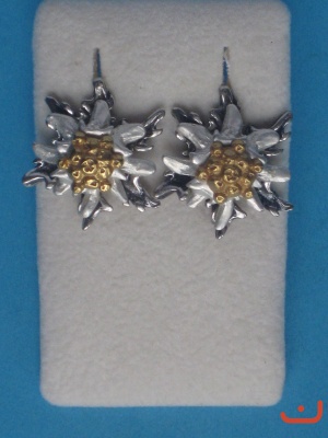Edelweiß Ohrstecker S-3035