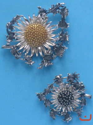 Trachtenschmuck Distel
