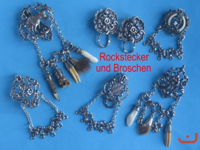 Rockstecker-Broschen